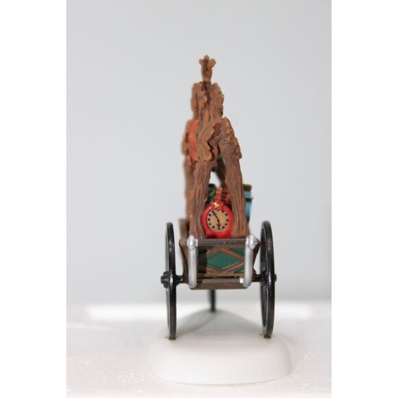 Dept 56 Alpine Village - Cuckoo Clock Vendor & Cart - Picture 6 of 7